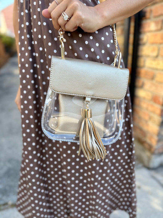 Mae Clear Bag- Gold