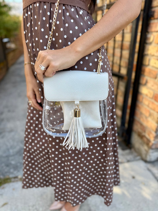 Mae Clear Bag- Cream
