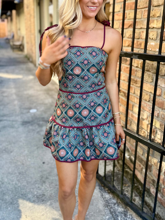 Vivi Romper- Golden Rosette