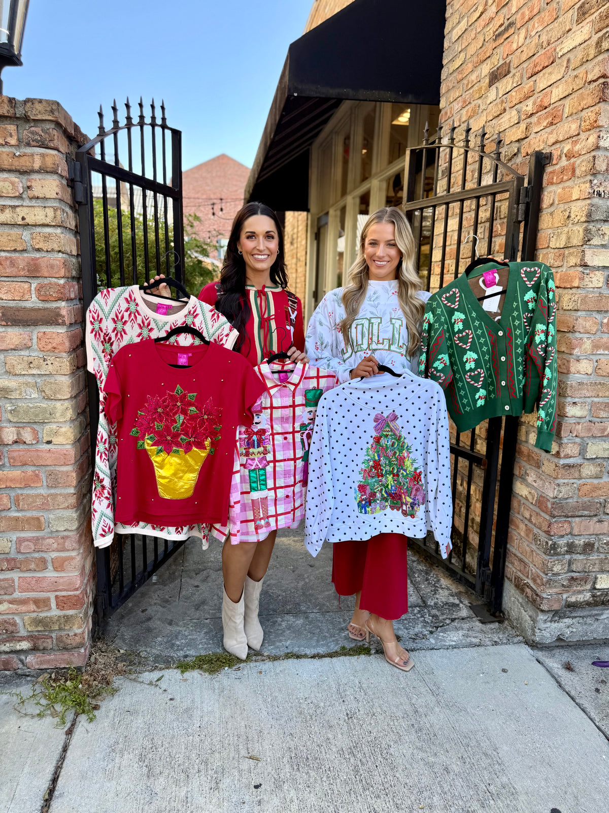 Queen Holly Jolly Mock Sweatshirt