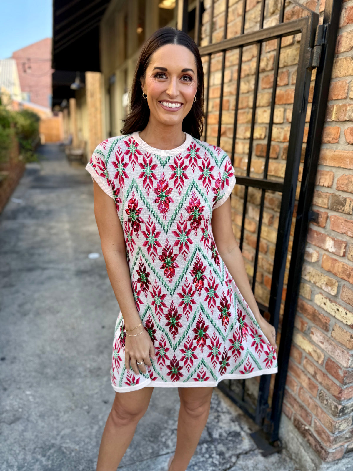 Queen Christmas Sweater Dress