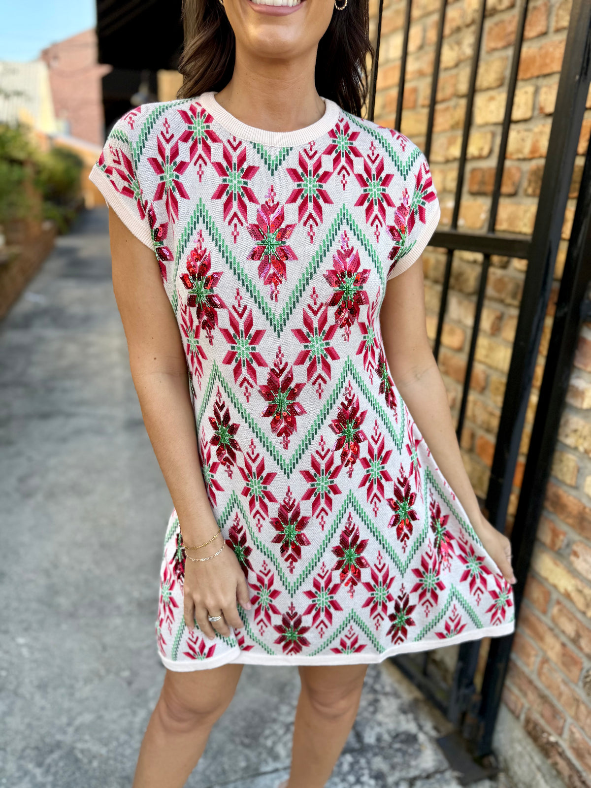 Queen Christmas Sweater Dress
