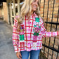 Queen Plaid Nutcracker Button Up Top