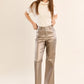 After Hours HR Coated Pants- Gold