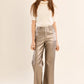 After Hours HR Coated Pants- Gold