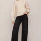 Z Supply Nessa Mock Neck Sweater- Oatmeal