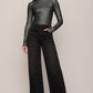 Z Supply Afterglow Sparkle LS Top- Black