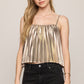 Z Supply Starlit Soiree Cami- Gold