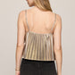 Z Supply Starlit Soiree Cami- Gold