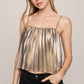Z Supply Starlit Soiree Cami- Gold