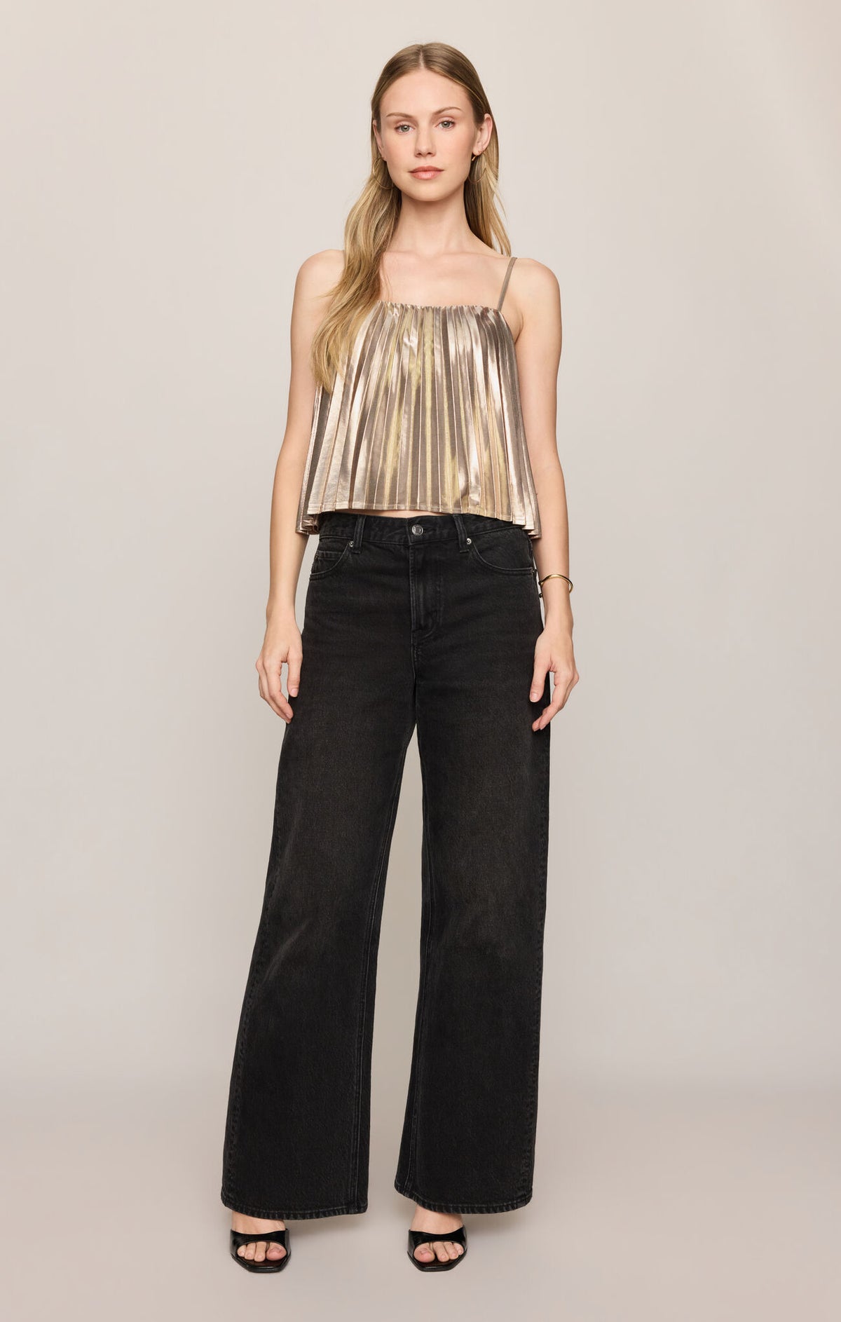 Z Supply Starlit Soiree Cami- Gold