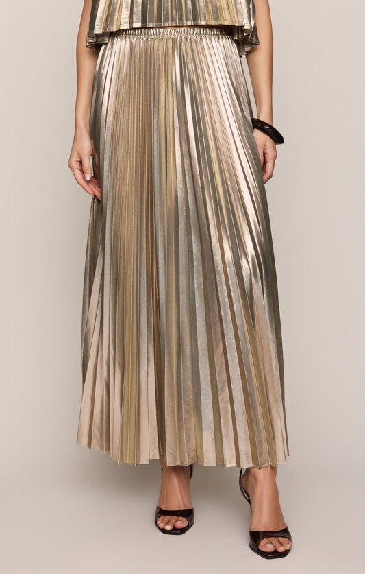 Z Supply Starlit Soiree Skirt- Gold
