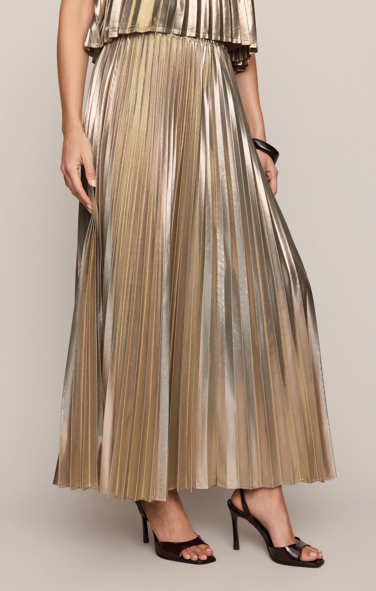 Z Supply Starlit Soiree Skirt- Gold
