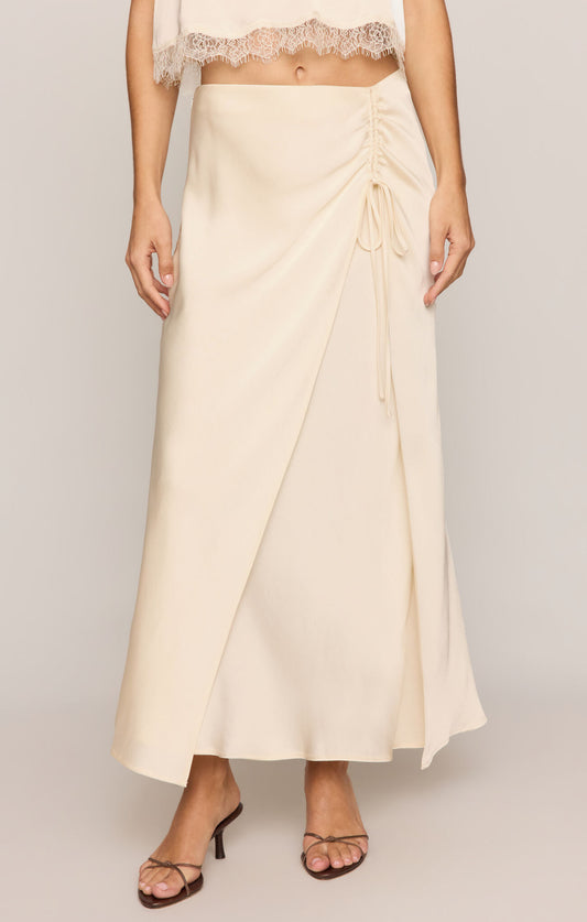 Z Supply City Lights Luxe Skirt- Sandstone