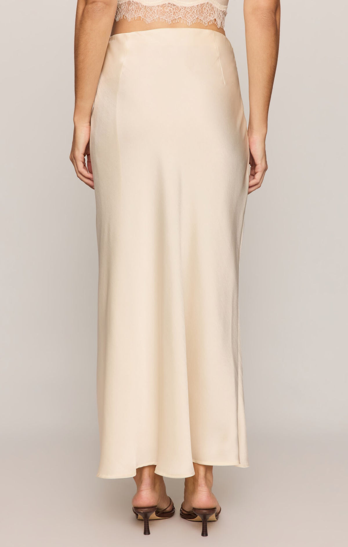 Z Supply City Lights Luxe Skirt- Sandstone