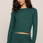 Z Supply Aries Knit LS Top- Velvet Green