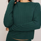 Z Supply Aries Knit LS Top- Velvet Green
