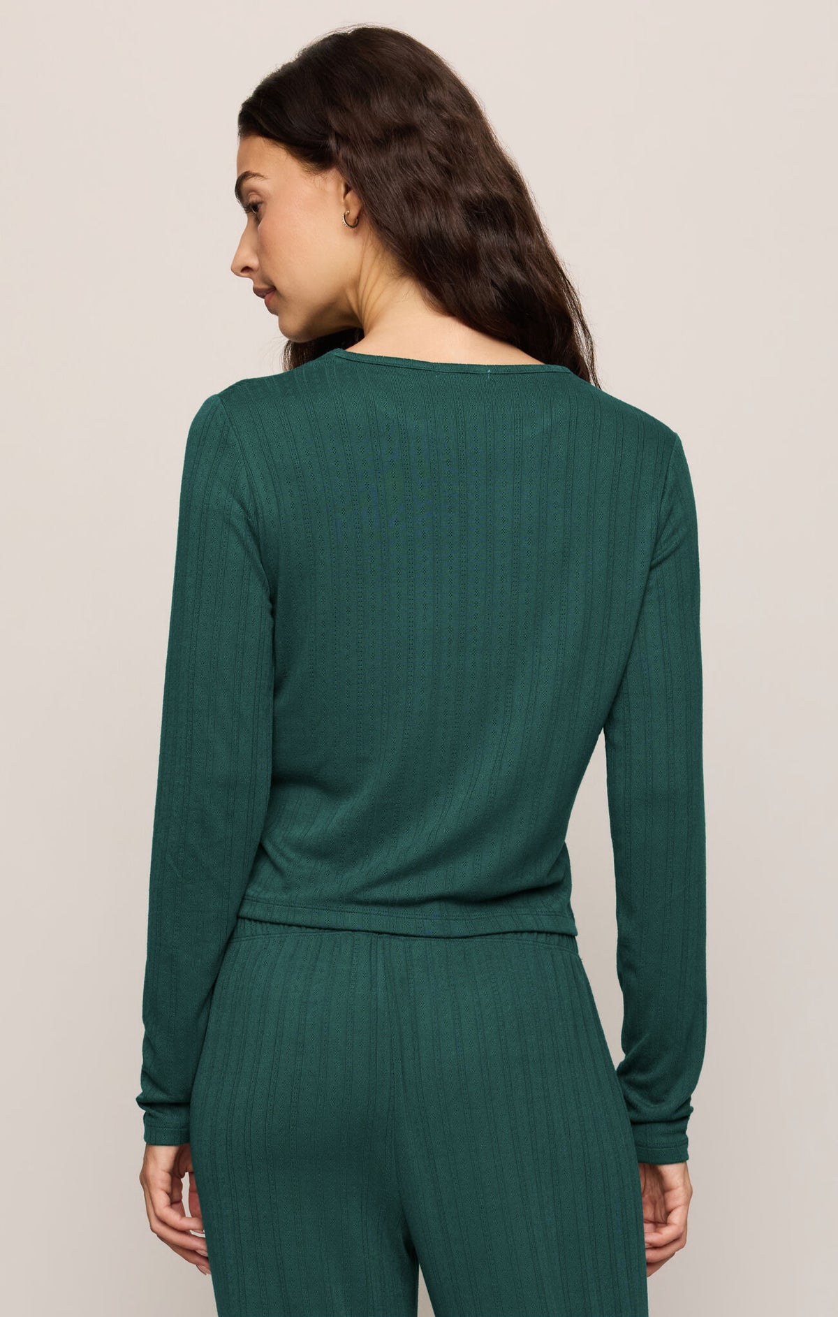 Z Supply Aries Knit LS Top- Velvet Green