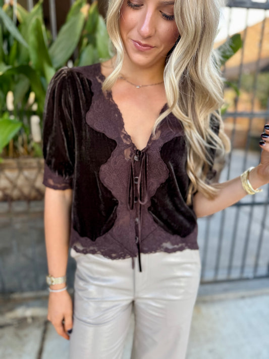 Dorothie Top- Dark Toffee
