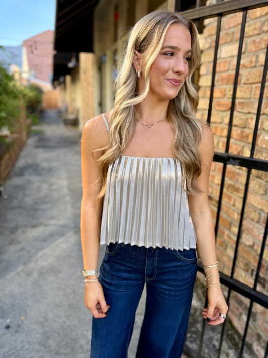 Z Supply Starlit Soiree Cami- Gold