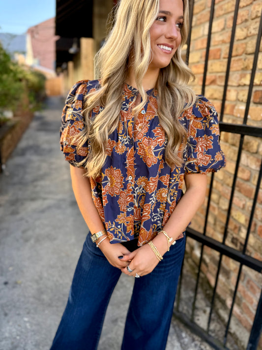 Mooney Floral Top- Multi