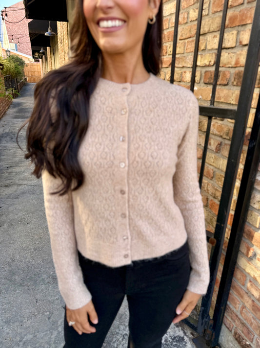 Z Supply Medina Cardigan- Toasted Almond