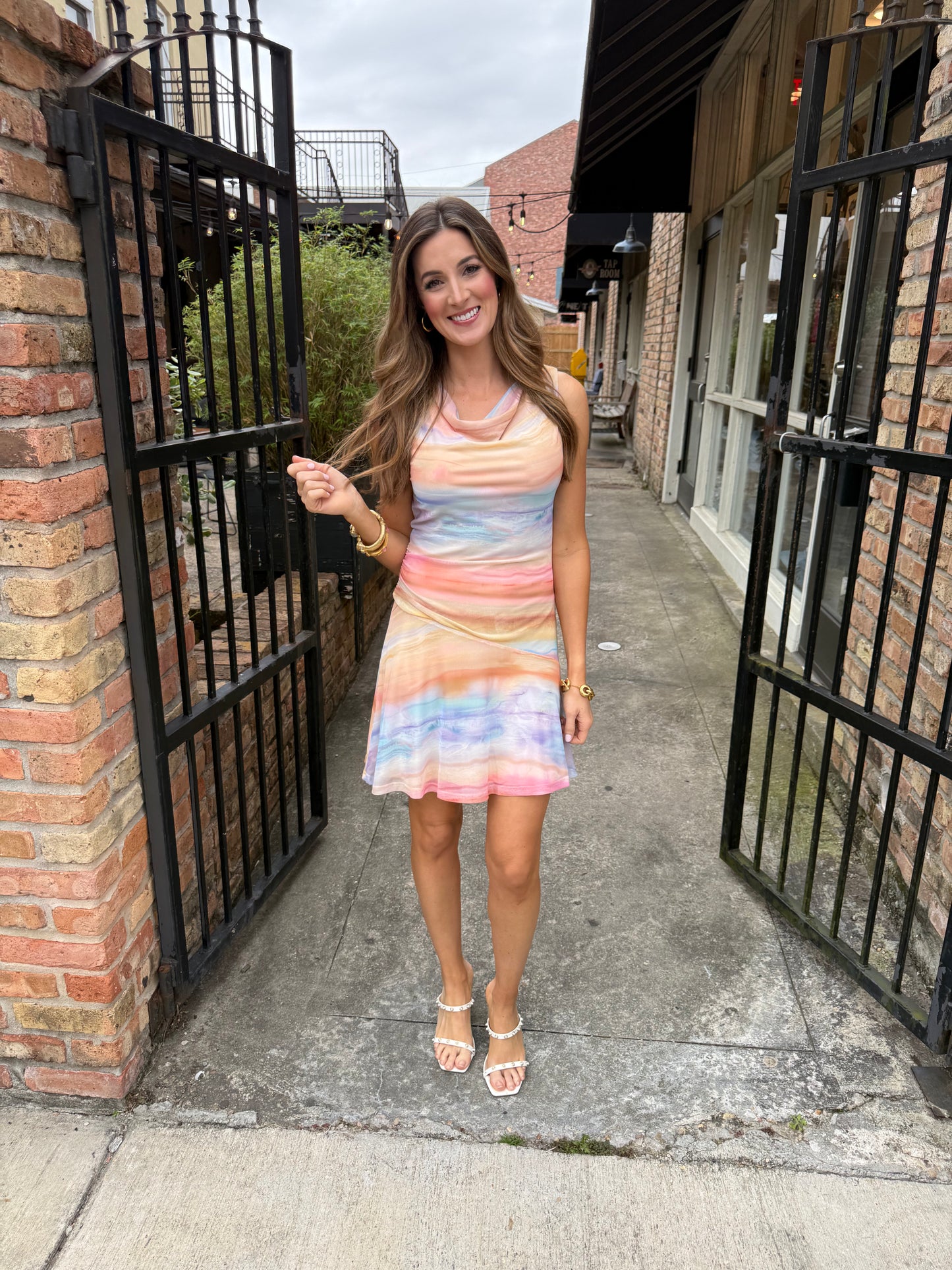 Sunset Promenade Mini Dress