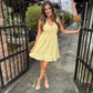 Sunlit Whimsy Mini Dress- Yellow