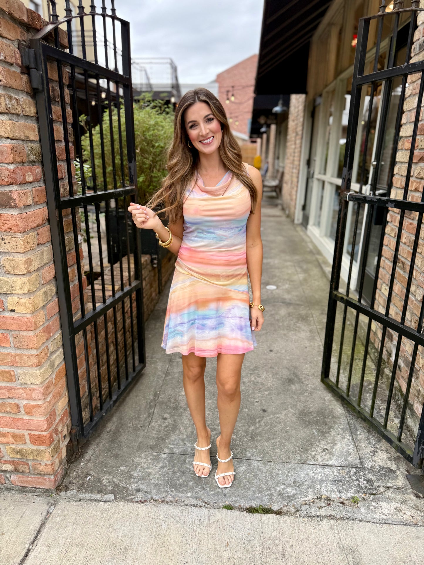 Sunset Promenade Mini Dress