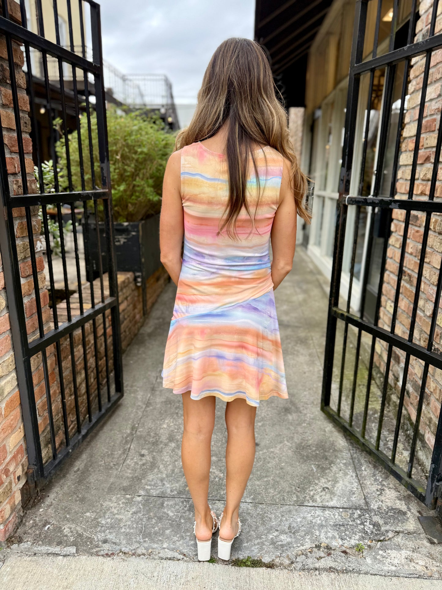 Sunset Promenade Mini Dress