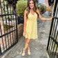 Sunlit Whimsy Mini Dress- Yellow