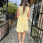 Sunlit Whimsy Mini Dress- Yellow