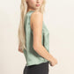 Mike Satin Tank- Sage