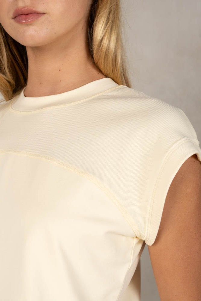 Sutton Modal Summer Top- Seed Pearl