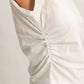 Ruby Ruched Tank- Off White