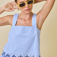 Billiot Scallop Top- Blue
