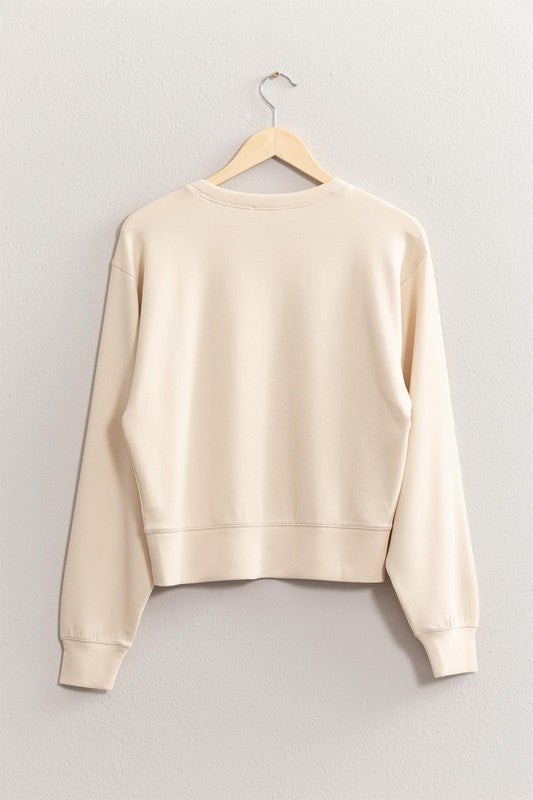 JR Crew Neck Sweatshirt- Alpaca