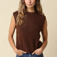 Rosa Essential Sweater Vest- Brown
