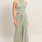 FP Mineral Washed 2 PC Pants Set- Sage Green