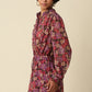 Dalia Floral Long Sleeve Romper- Multi