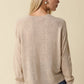 Natalie Basic Sweater- Melange