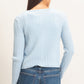 Cedar Cable Knit Cardigan- Ice Blue