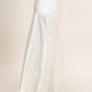 Sage Satin Maxi Skirt- Cream