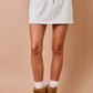 Lounge Mini Skort- Ivory