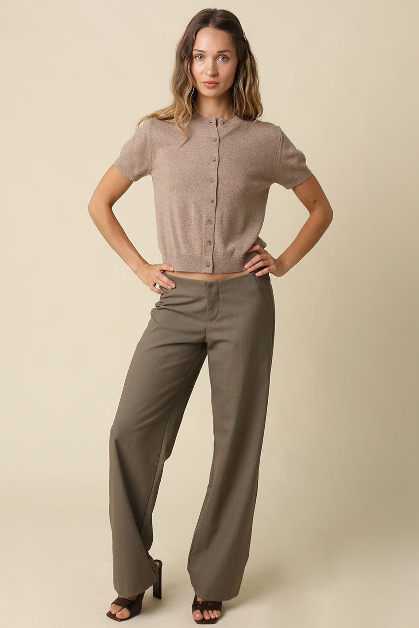 Maddie Knit Cardigan- Mocha