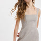 Zara Gingham Romper- Brown