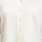 Elise Drop Shoulder Cardigan- Whip Cream