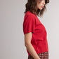 Crystal Sweater Top- Chili