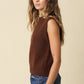 Rosa Essential Sweater Vest- Brown