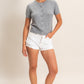 Angelette Cardigan Top- Heather Gray